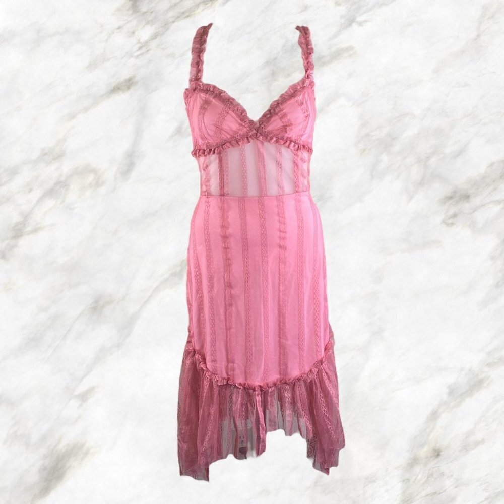 NBD Ahlani Mini Dress - Blush Pink - Picture 2 of 11